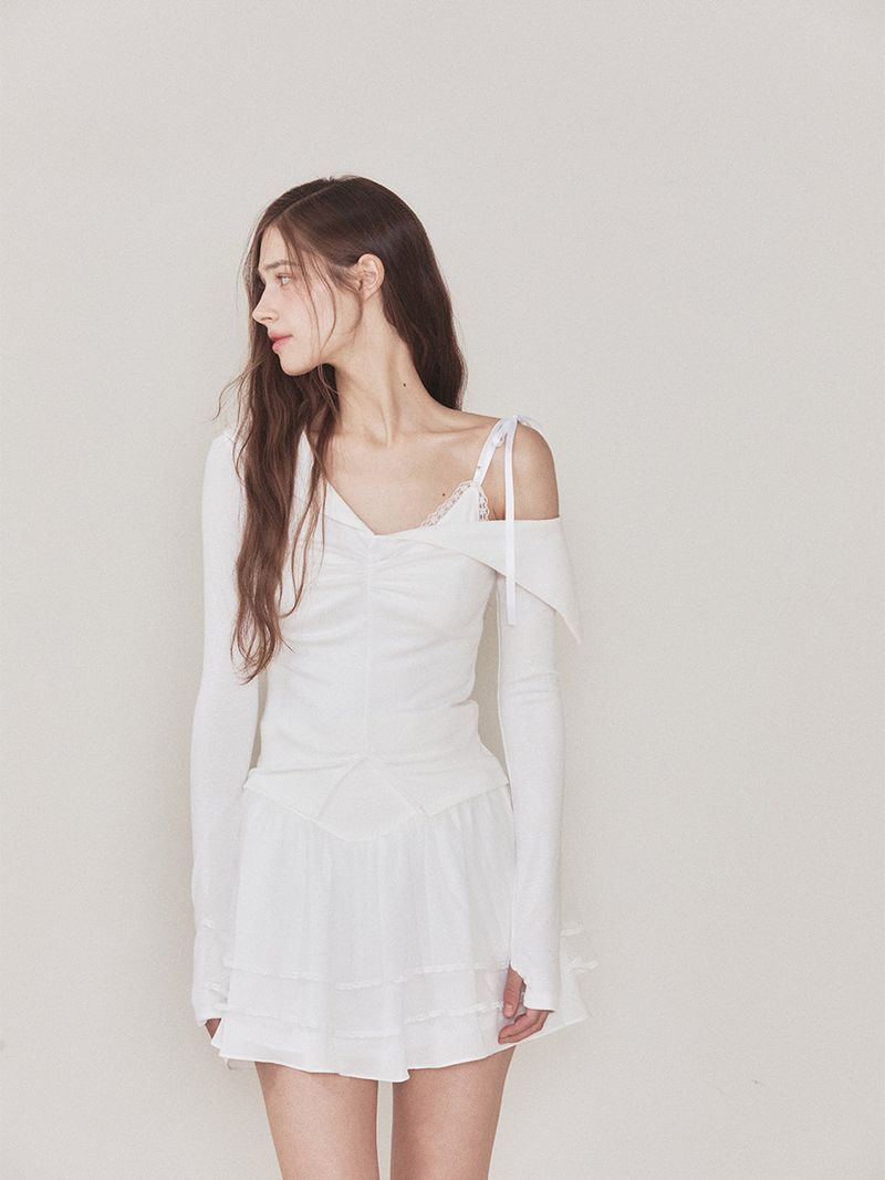 Bunny top sleeveless (Ivory)