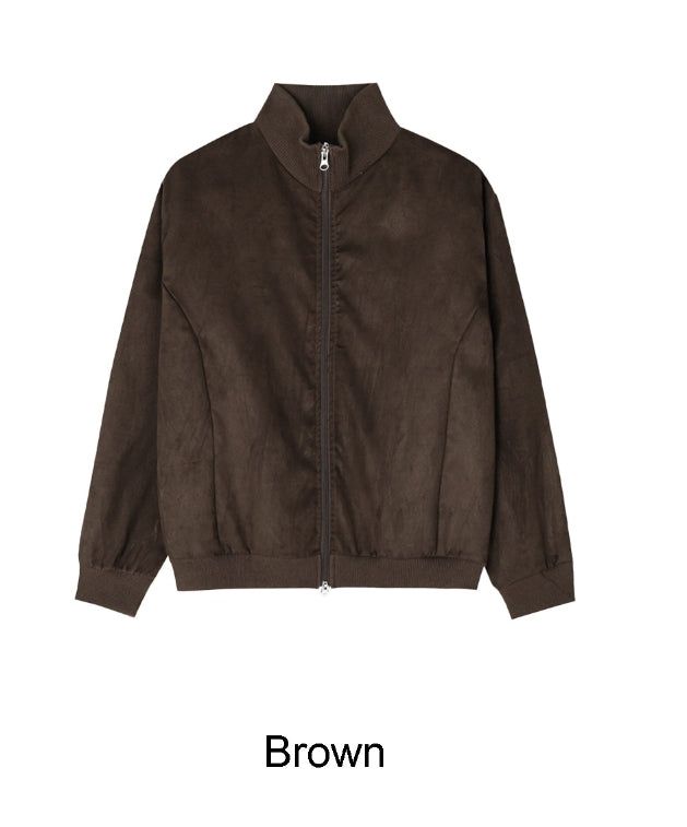 Lucal Satin Suede Zip-up
