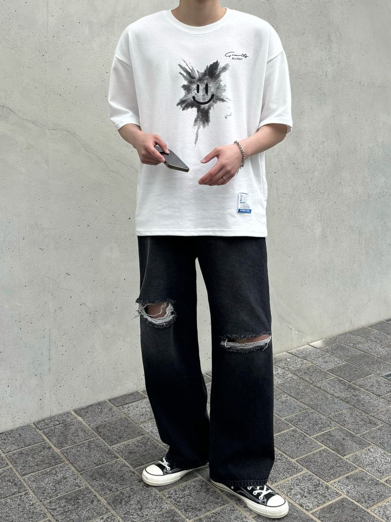 Breeze damage denim pants