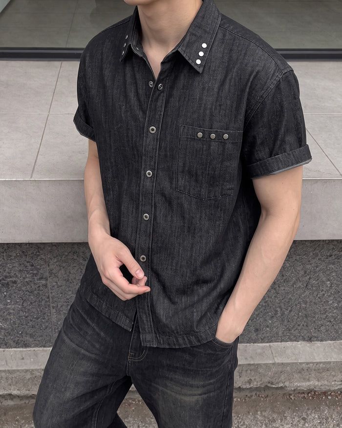 (M's) Rivet Denim Shirt