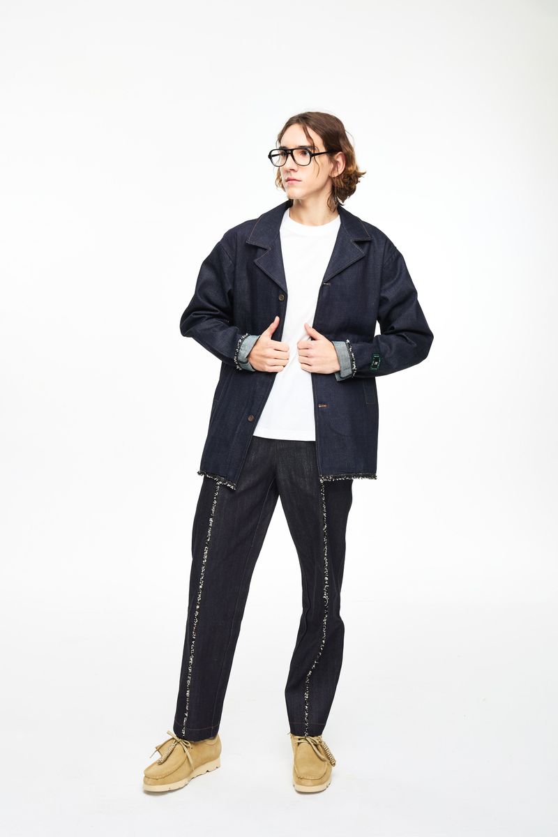 ZODIAC DETAIL DENIM PANTS