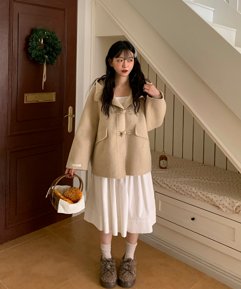 Duffle Half-Length Handmade Coat Jacket