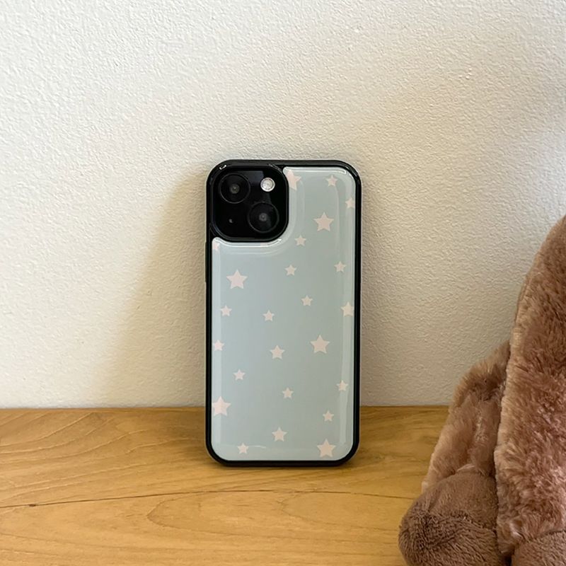 star epoxy bumper case(mint gray)