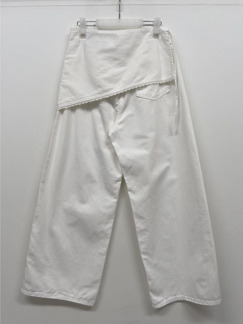 Lace Wrap Balloon Fit Wide Pants