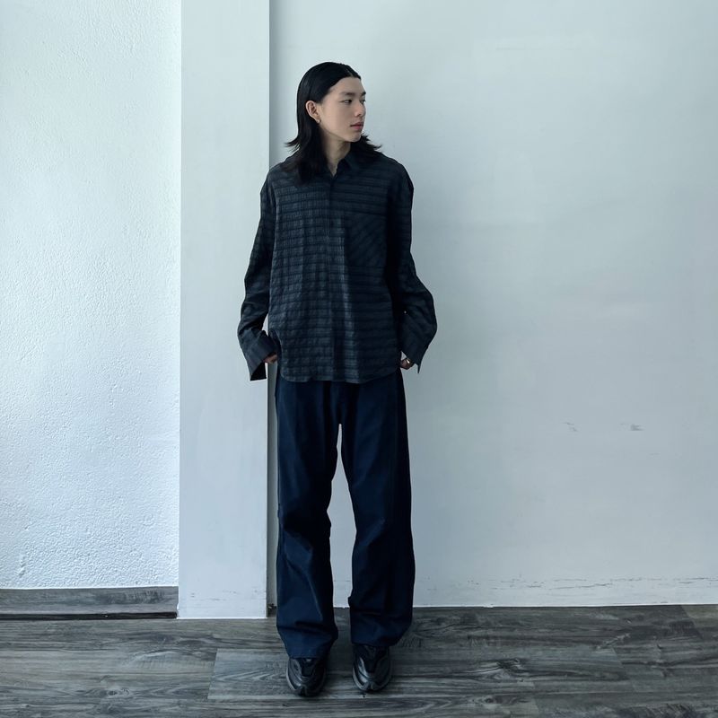 Deep Navy Volume Trousers