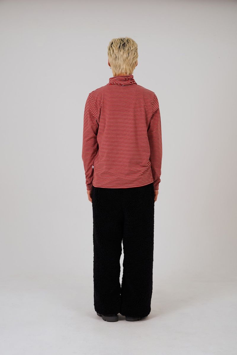COLOR POP TURTLENECK T-SHIRTS - RED
