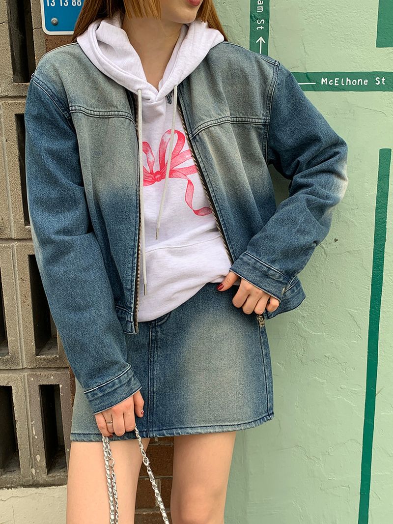 [MADE] Dune Y2K denim mini skirt