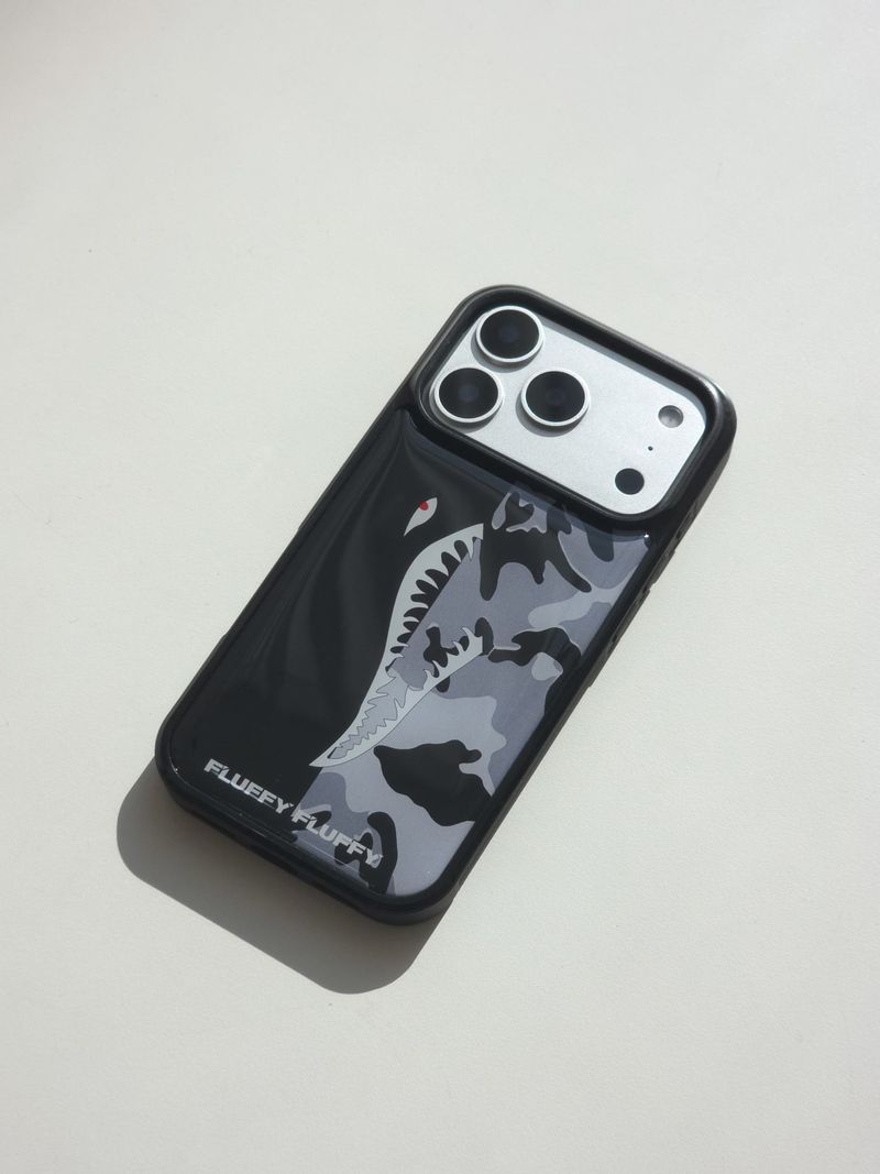 [MADE] カーモシャークエポキシバンバーフォーンケース [iPhone/Galaxy] _ ブラック
