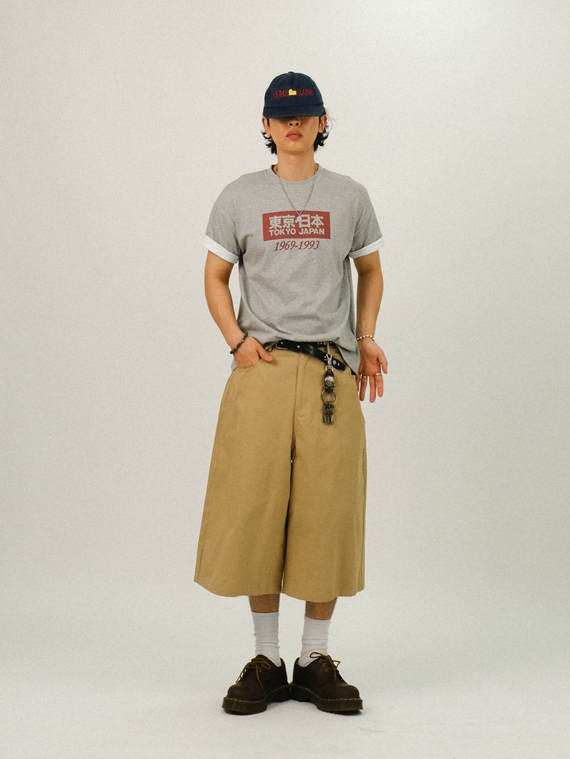 BU Strap Cotton Bermuda Pants