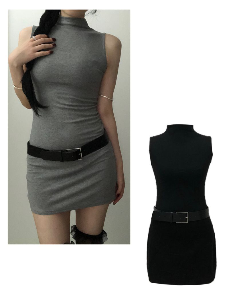 onthenextpage（オンザネクストページ）の「Belt Turtleneck Sleeveless Dres（Dresses）」