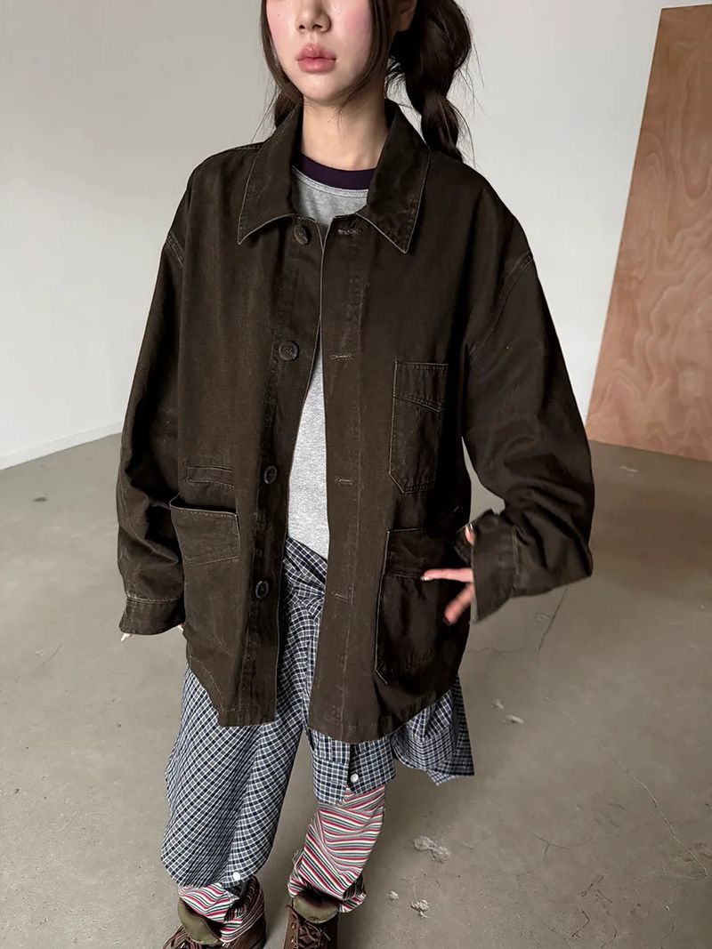  french mood peach jacket 