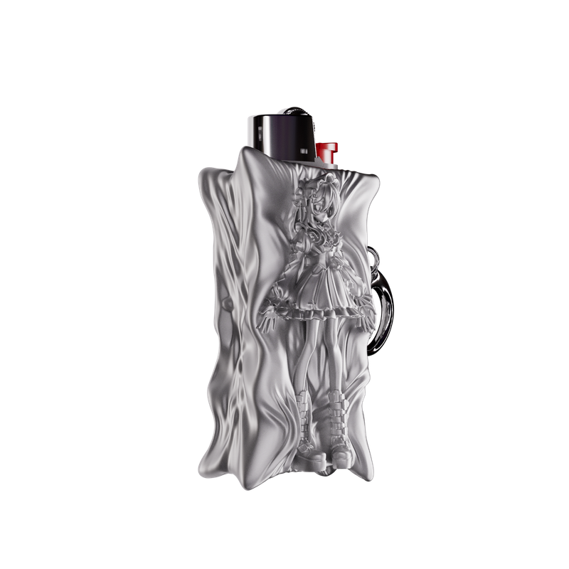 Dakimakura Lighter Case - Silver
