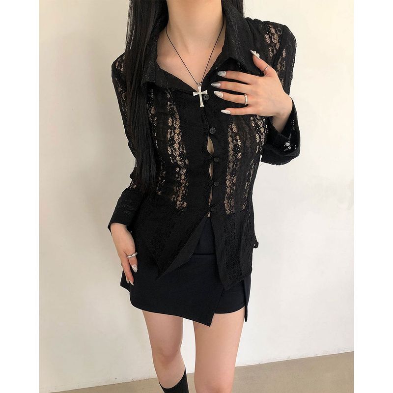 Lace Slim Blouse