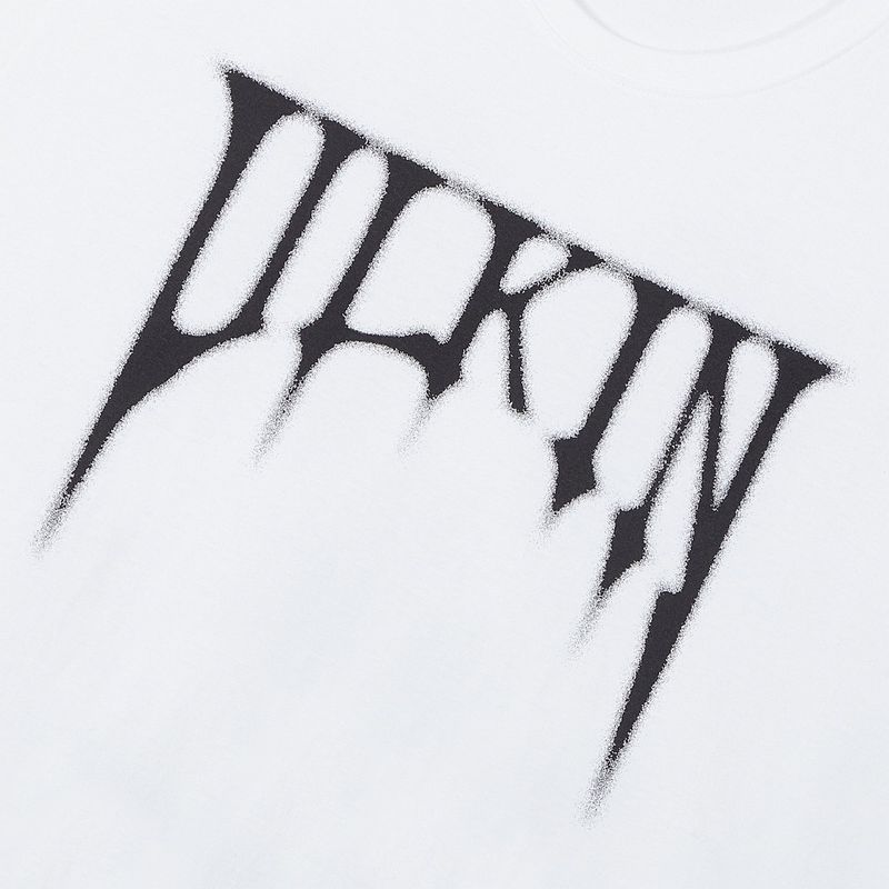 Smudging Skull Graphic T-shirt_White