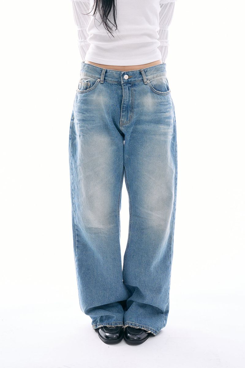 Vega washed denim pants