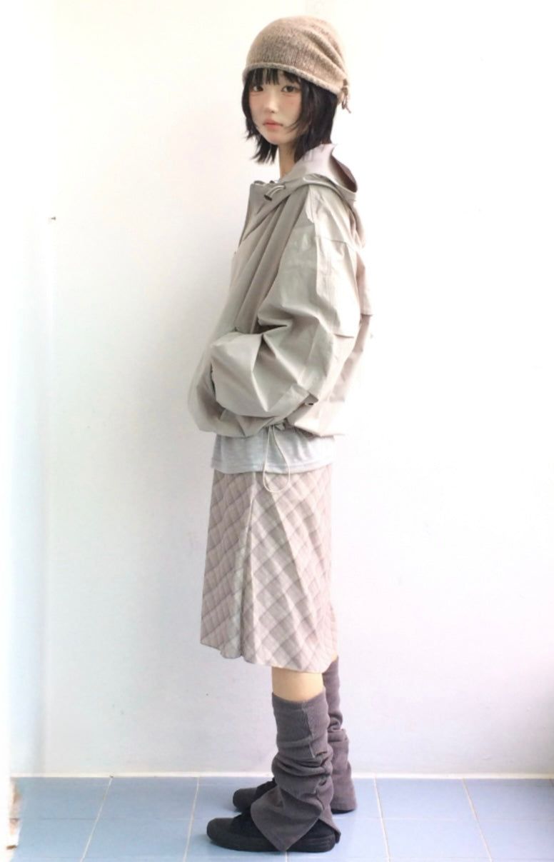 More cross checkered skirt