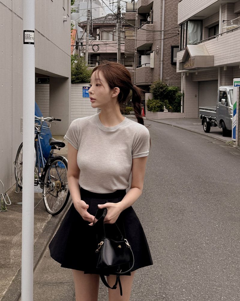 MAYBINS(メイビンス)の「Senz wool see-through short-sleeved T-shirt(Tops)」