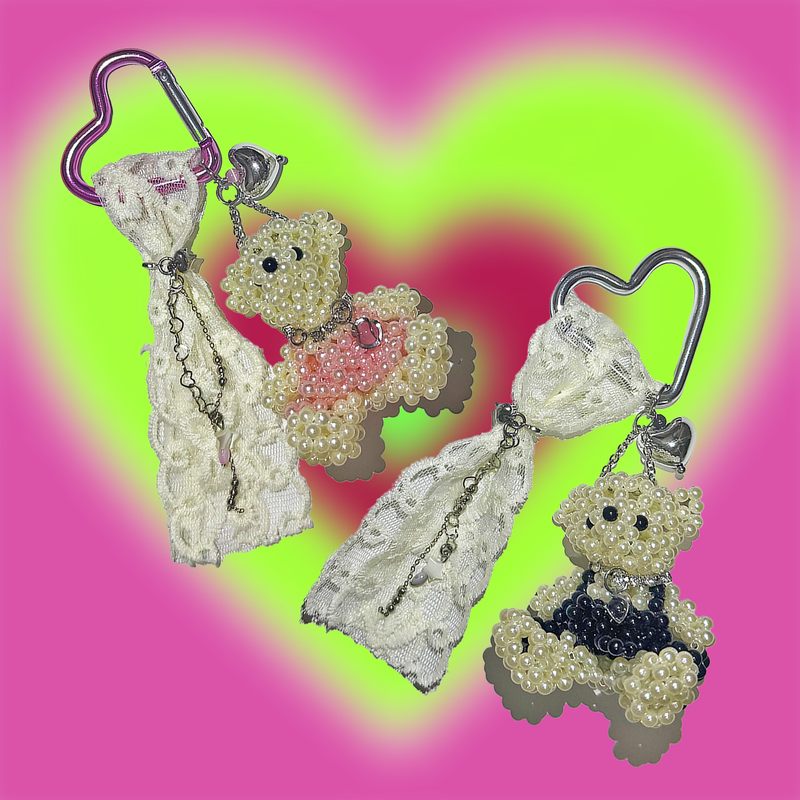 3amgang（スリーエイエムギャング）の「XO bear keychain (2color)（Toys/Key Holders）」