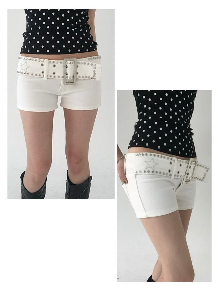 onthenextpage（オンザネクストページ）の「Western Star Belt White Shorts（Pants）」