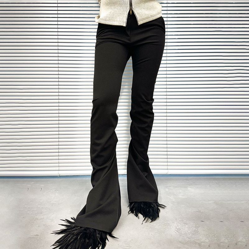 KNEE-TUCK PANTS
