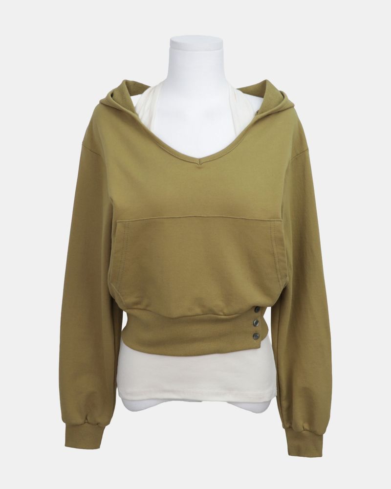Doe Layered Halter-Neck Sweatshirt Set