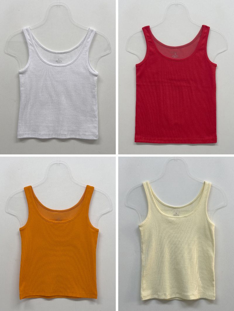 Rainbow Daily Ribbed Sleeveless Top