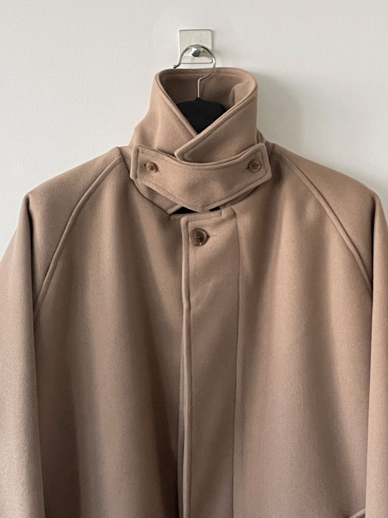 Constant high neck long coat
