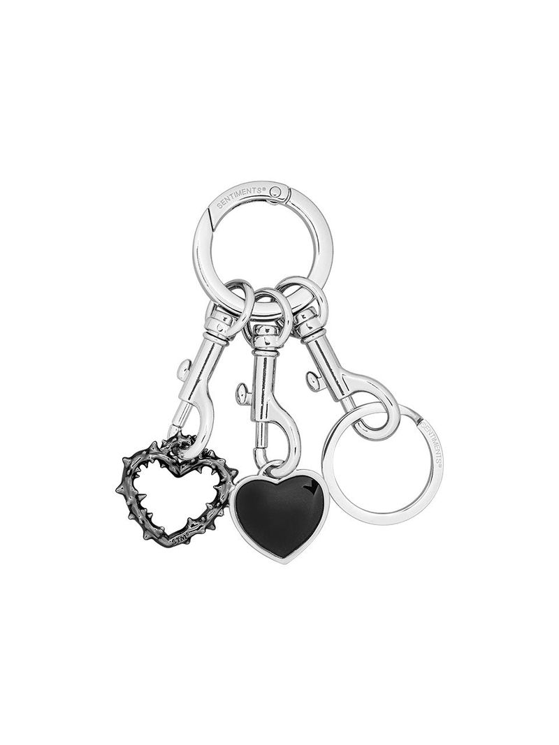 SENTIMENTS（サンティマン）の「NO.609 [BLACK] SPIKY HEART KEY RING（Toys/Key Holders）」