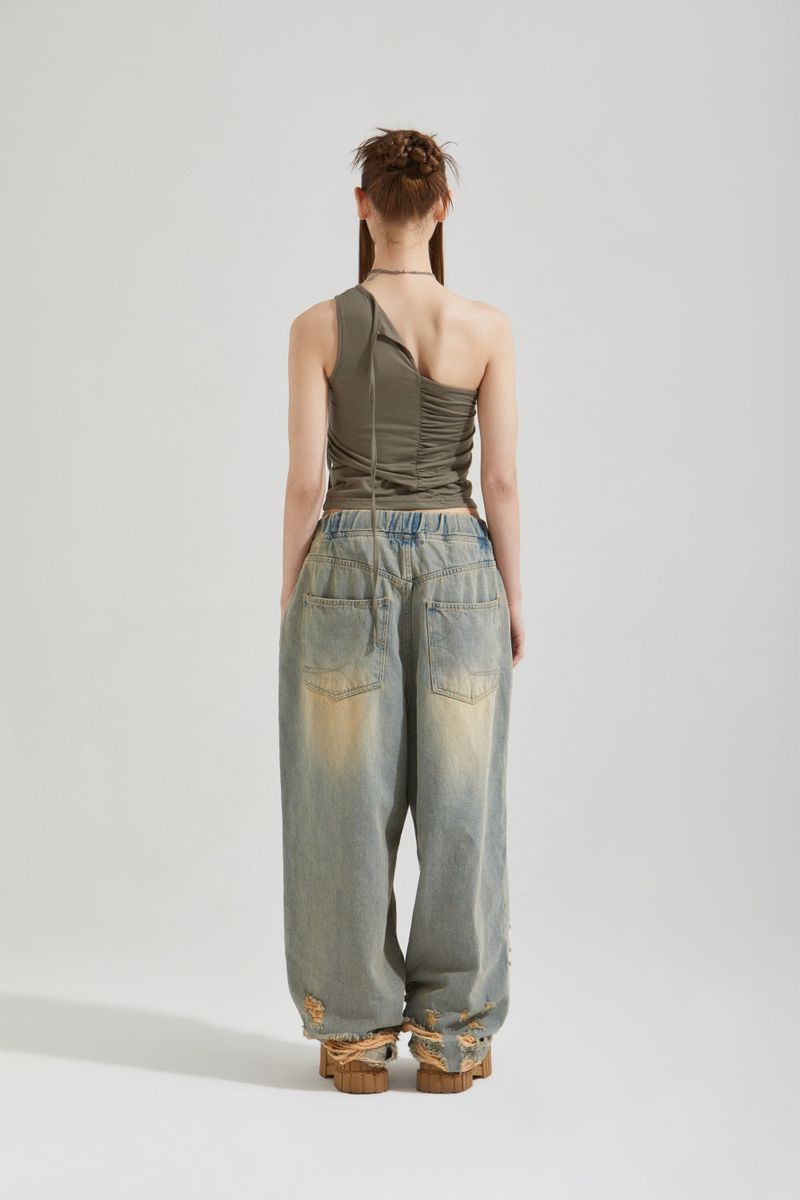 SHIRRING CHOKER TOP