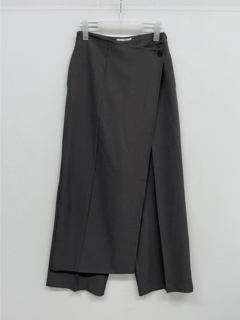 Scone Unbalanced Wrap Wide Slacks