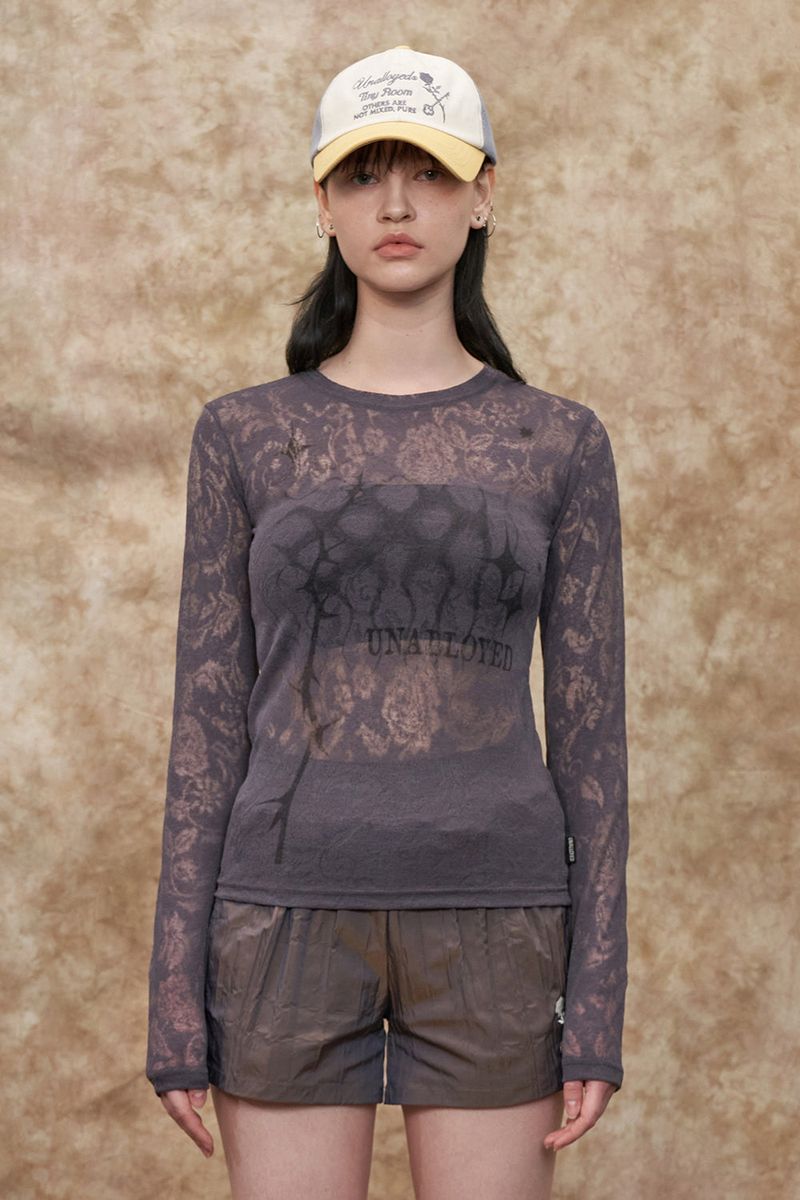 UNALLOYED（アナロイド）の「[22S] THORN LSV T SHIRT（Tops）」