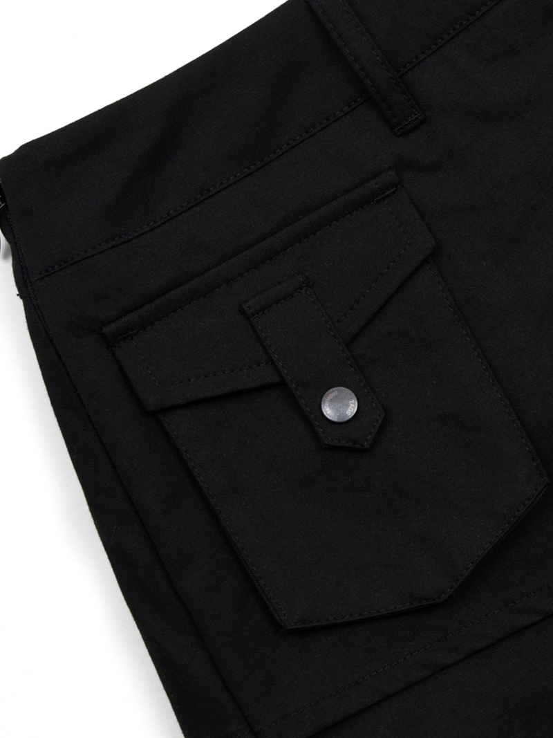 S CLEF WRAP SKIRT PANTS (BLACK)