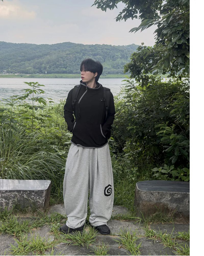 Nuve Art Graphic Wide Sweatpants