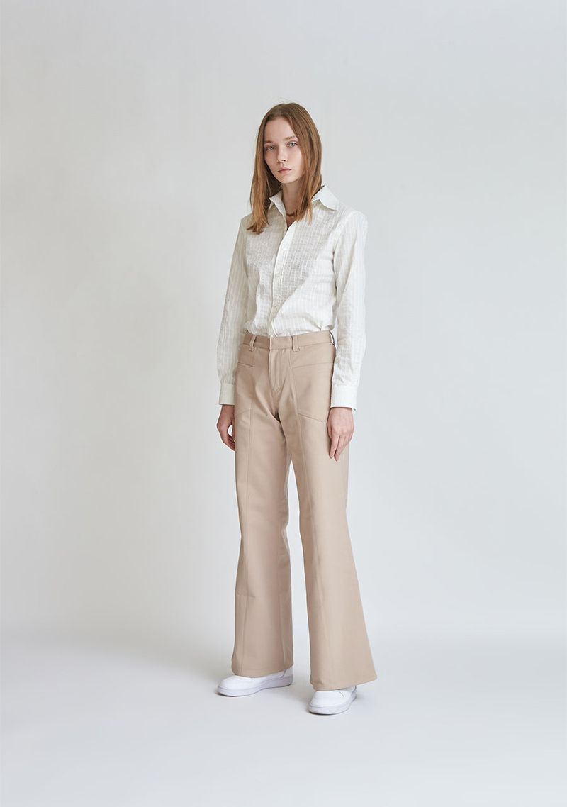 FRONT POCKET FLARE PANTS