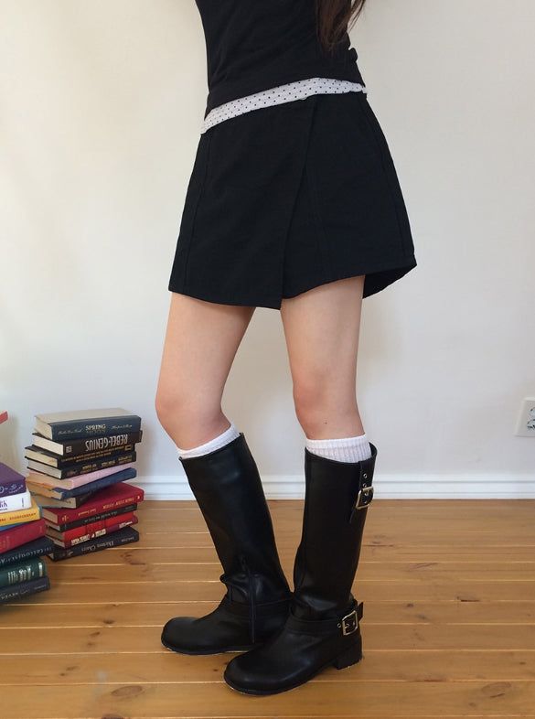Bona Cotton Wrap Skirt Short Pants