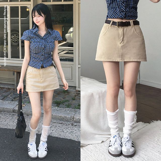 Tony Belt Mini Skirt