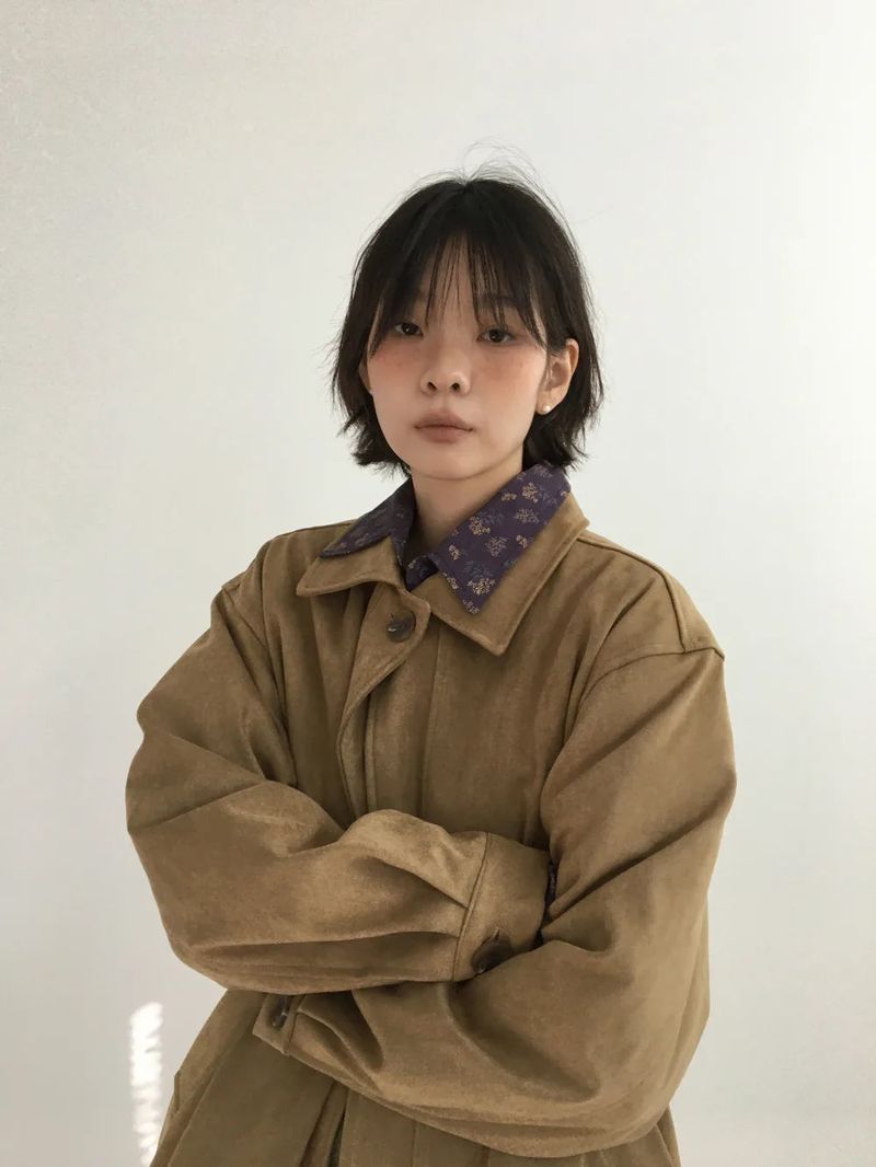 Saco Suede Half Coat (2color)
