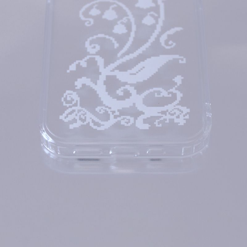 [MADE] Pixel bloom clear jelly case (Lily of the valley)
