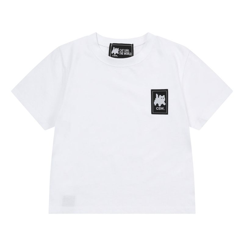 Cat Save The World（キャット セーブ ザ ワールド）の「Cat Save The World Basic logo half T Unisex (2Color)（Tops）」