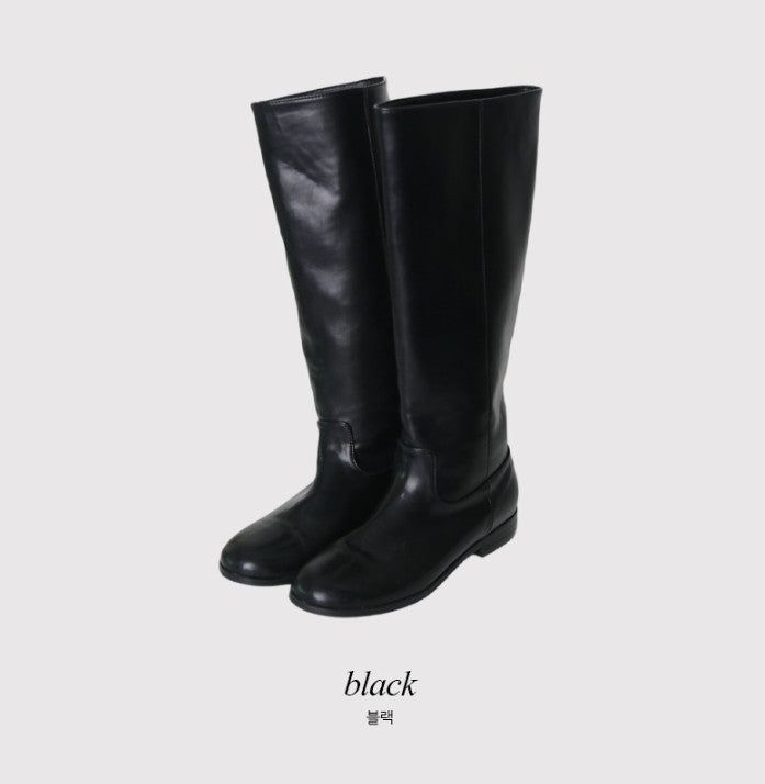 Suede Leather Long Boots (2color)