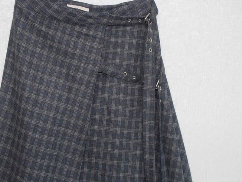 unbal wrap skirt