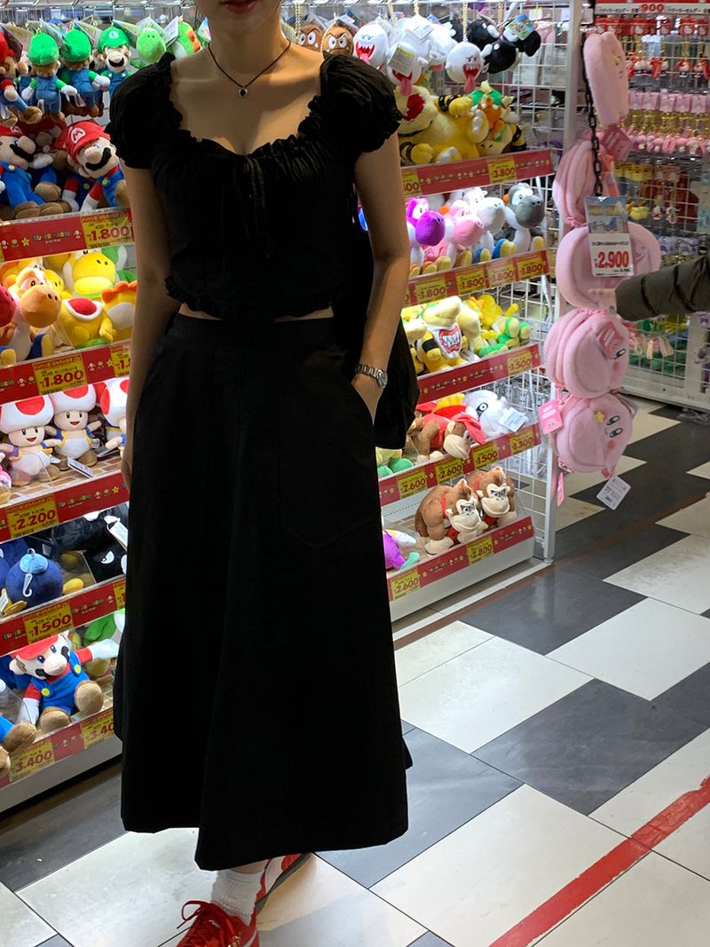 [MADE] POUTO COTTON LONG SKIRT