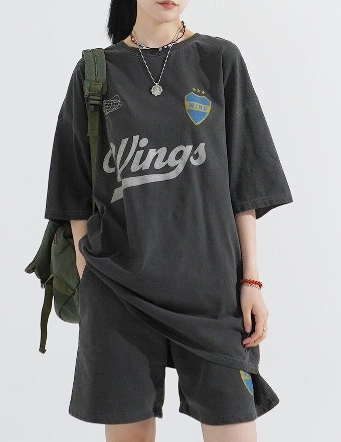 Pigment Wings Short Sweatpants