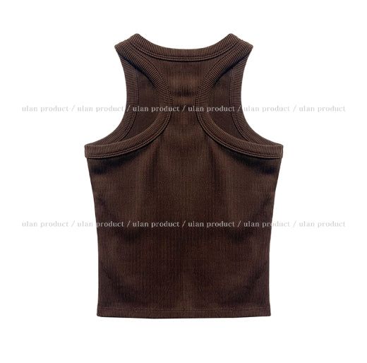 [U-BASIC] Four Seasons Basic Mango Ribbed N/S