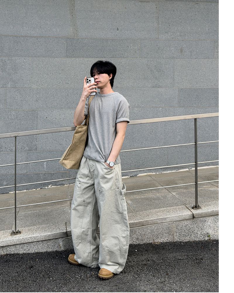 Reton Double Knee Wide Work Pants