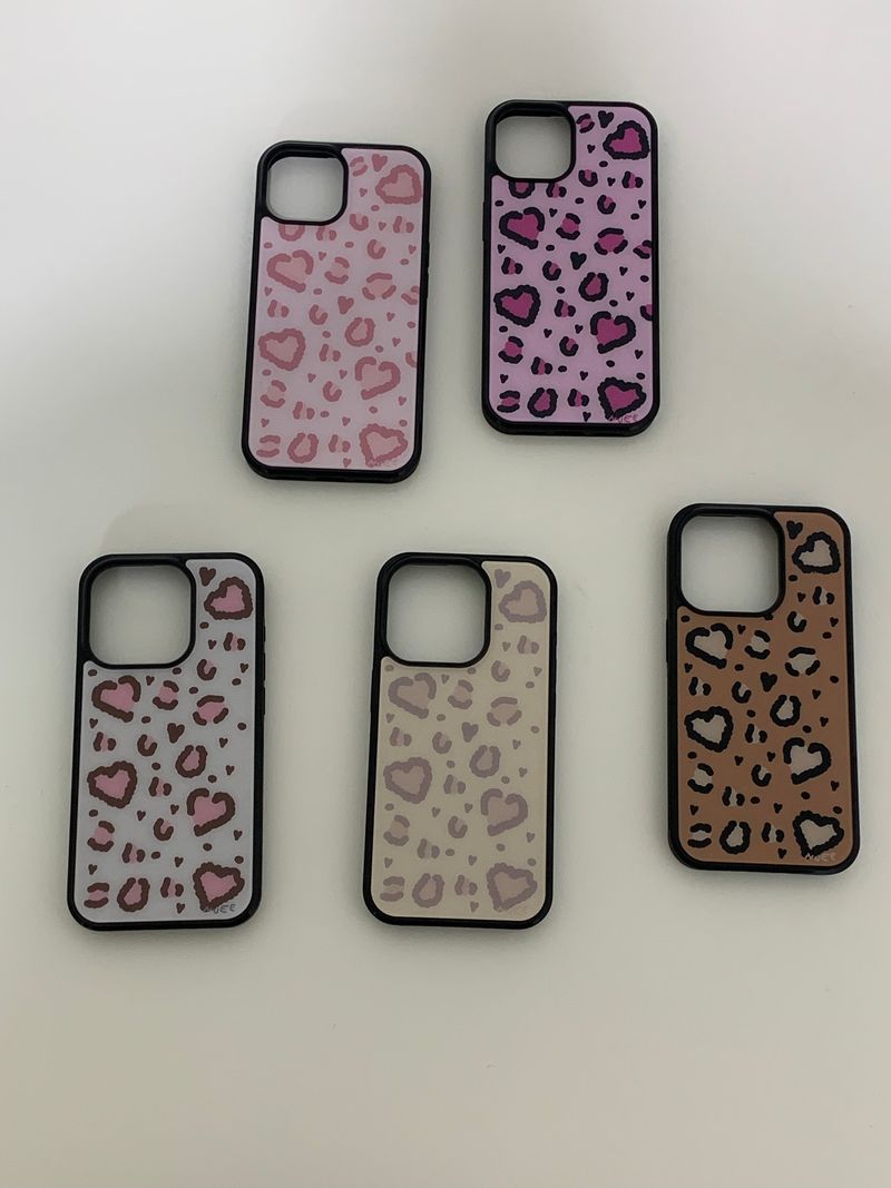 heart leopard (pink) case 