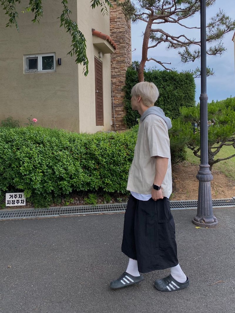 カーペンターナイロンハーフパンツ4C