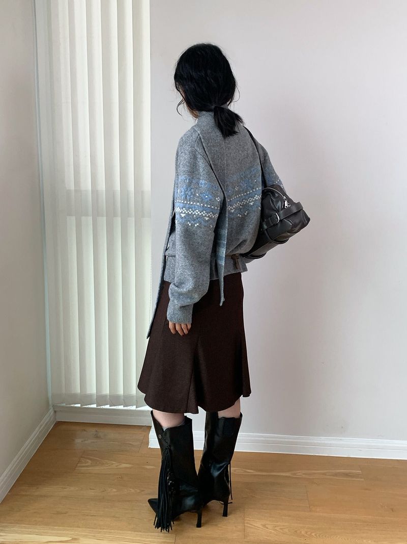 Cabin Nordic Round Knit Cardigan