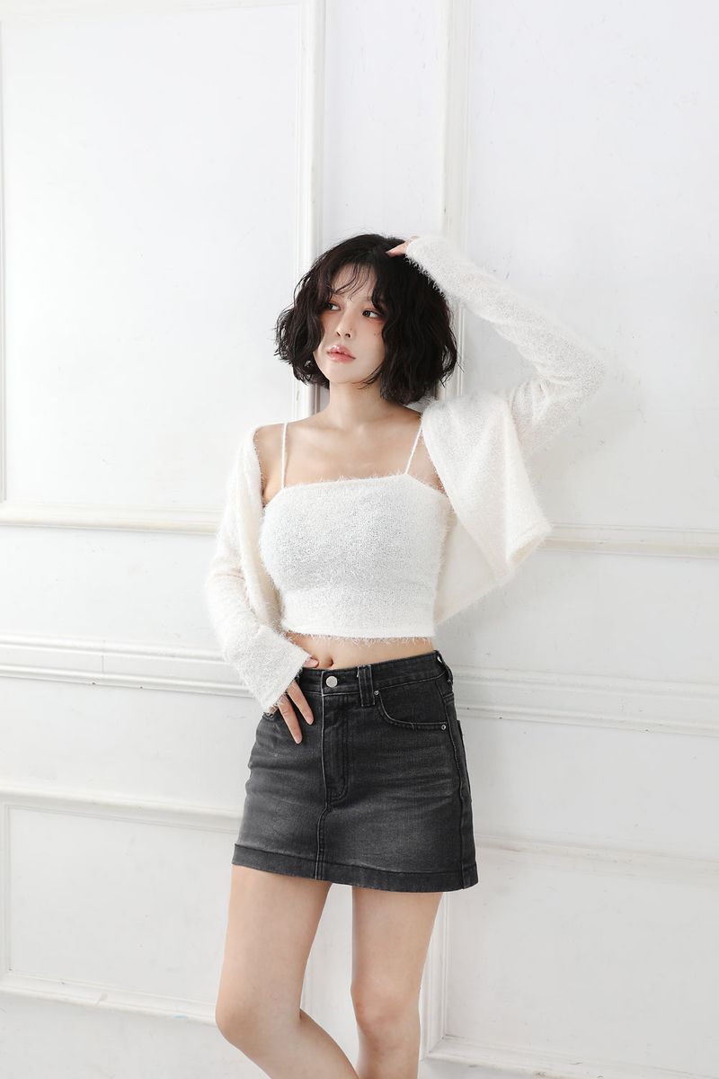Pure Knit Cardigan Sleeveless SET