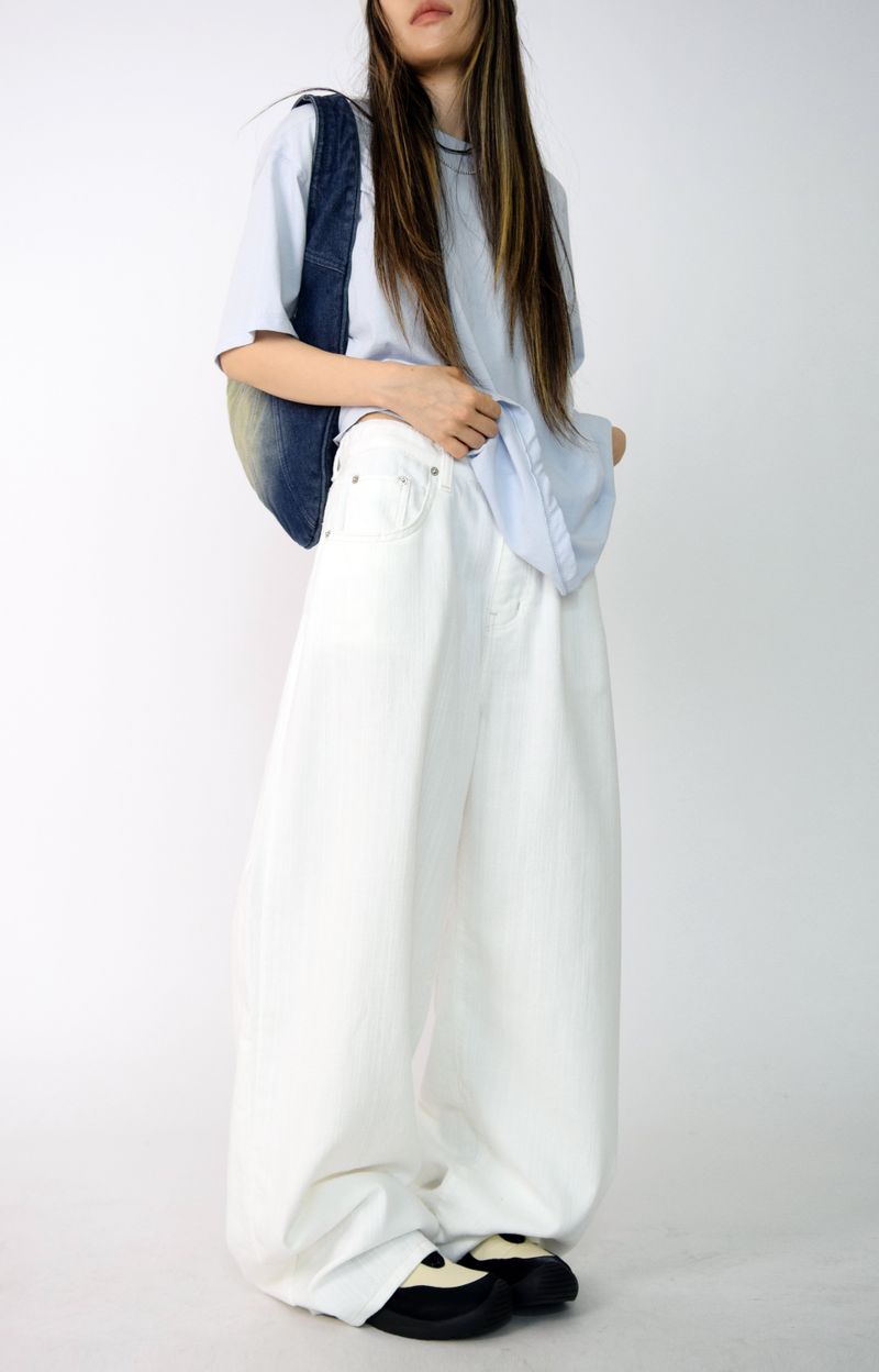 white natural pants
